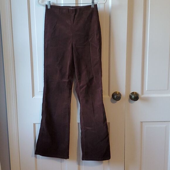 WILD FABLE BROWN CORDUROY PANTS HIGH RISE STRAIGHT LEG PULL ON SIZE SMALL FALL - Picture 1 of 6